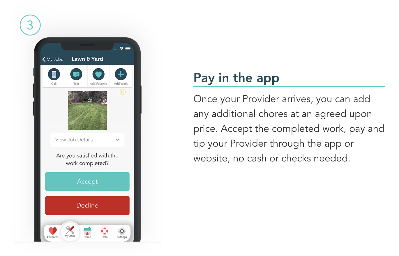 Step 3: Pay in the app